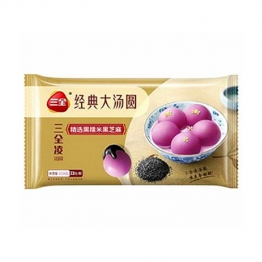 大连三全凌汤圆-精选黑糯米芝麻团购
